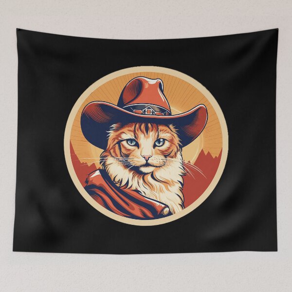 Item preview, Cute cowboy cat designed and sold by SameeraDammeyer.