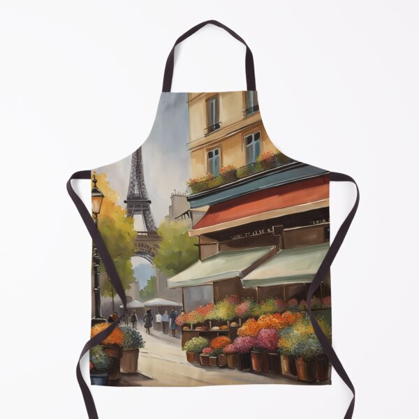 Item preview, Paris flower shop with Eiffel Tower designed and sold by JackFreestone.
