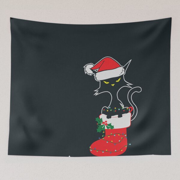 Item preview, Meowy Catmas Christmas Stockings Gift For Cat Lovers  designed and sold by TinaAChavez.