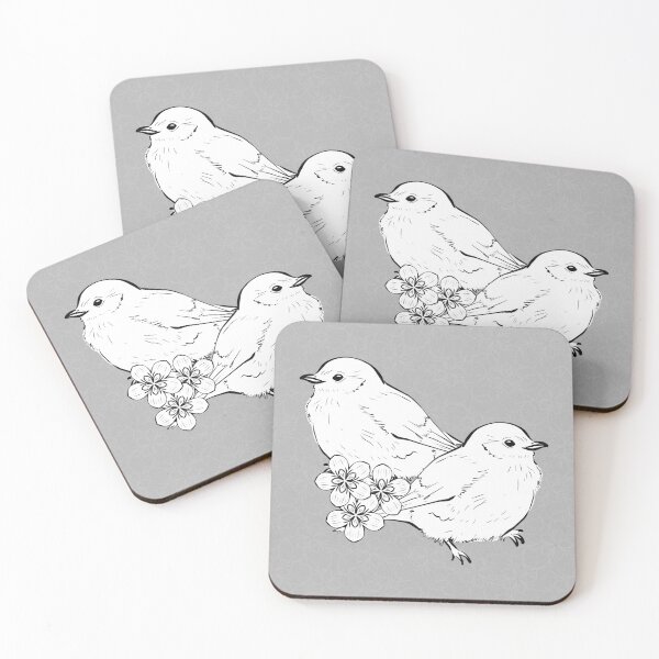 Item preview, Bird Deco - Fog, Snow, Coal designed and sold by Irene Estelle.