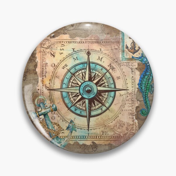Item preview, Vintage Compass Nautical designed and sold by Tetsuya-Yui.