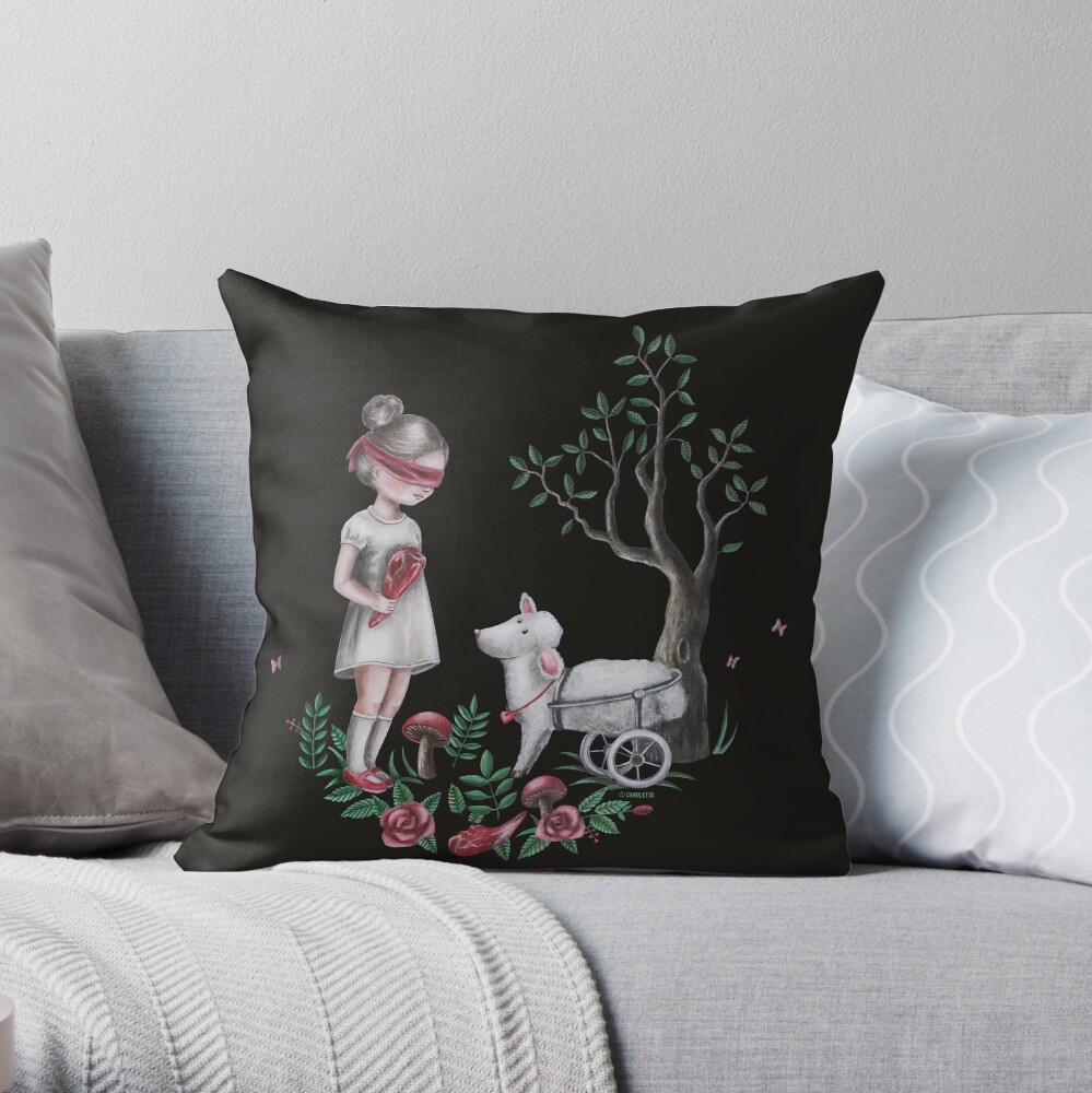 The Easter Lamb Throw Pillow