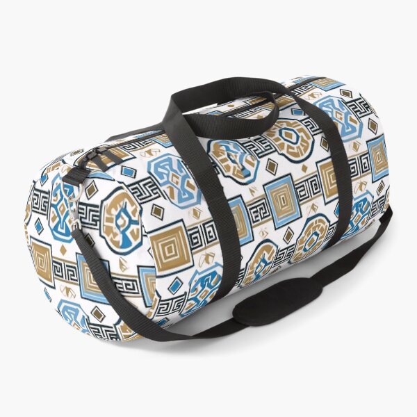 Item preview, Boho Blue and White Greek Key Pattern designed and sold by Tamas Das.