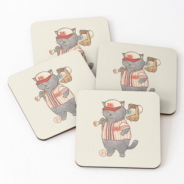 Item preview, Gray Cats Baseball Player Athletes or Batting - Hairball Social Club Family designed and sold by OzzyMac.