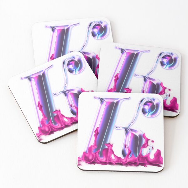 Item preview, pink letter k a funny gift for  name that starts with the letter K designed and sold by DSoriaDesign.