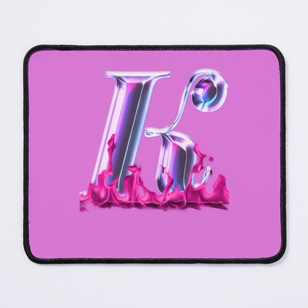 Item preview, pink letter k a funny gift for name that starts with the letter K designed and sold by DSoriaDesign.