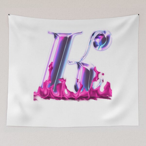 Item preview, pink letter k a funny gift for  name that starts with the letter K designed and sold by DSoriaDesign.