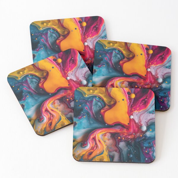 Item preview, close-up-colorful-fluid-painting-generative-ai-image designed and sold by asmaafrahat.