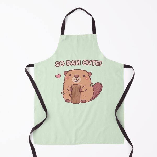 Item preview, Cute Beaver So Dam Cute Pun Funny designed and sold by rustydoodle.