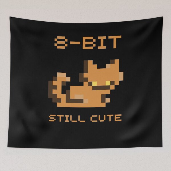 Item preview, 8-bit still cute designed and sold by CuteCatsCoffee.