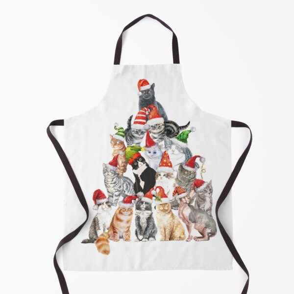 Item preview, Meowy Catmas Santa Hat Cat Christmas Tree  designed and sold by StephenJWatson.