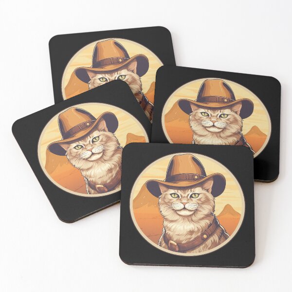 Item preview,  Cute cowboy cat designed and sold by SameeraDammeyer.