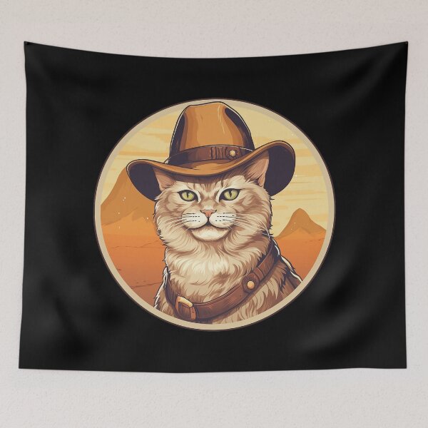 Item preview, Cute cowboy cat designed and sold by SameeraDammeyer.