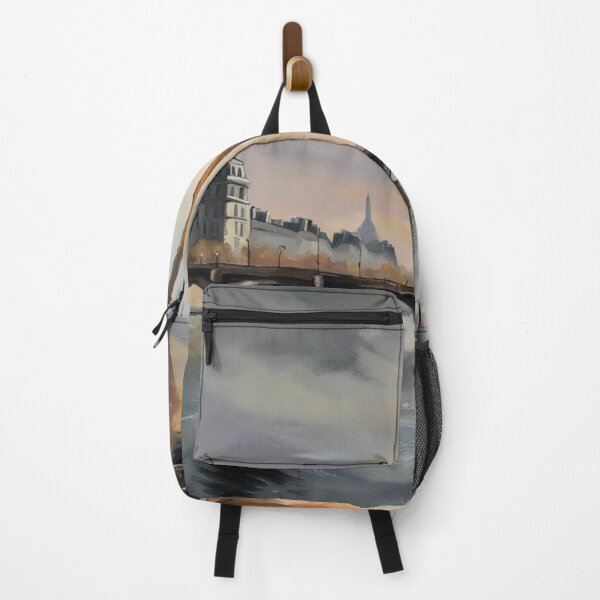 Item preview, Paris painting of a boat on the river Seine designed and sold by JackFreestone.