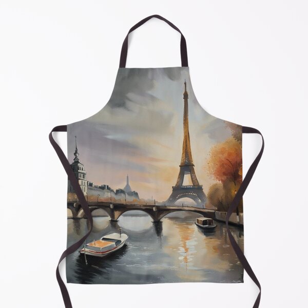 Item preview, Paris painting of a boat on the river Seine  designed and sold by JackFreestone.