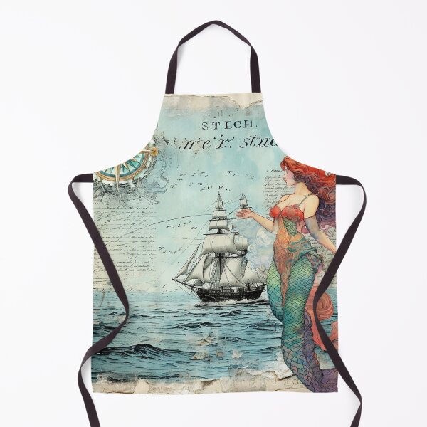 Item preview, Vintage Mermaid Nautical designed and sold by Tetsuya-Yui.