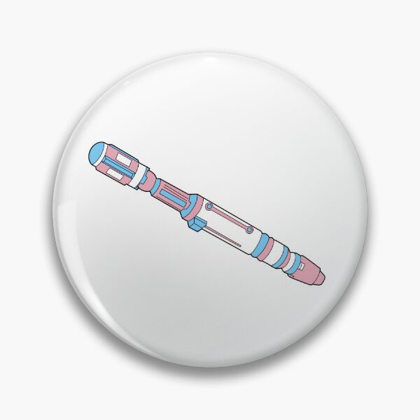 Item preview, trans pride sonic screwdriver designed and sold by scurt-scurt.