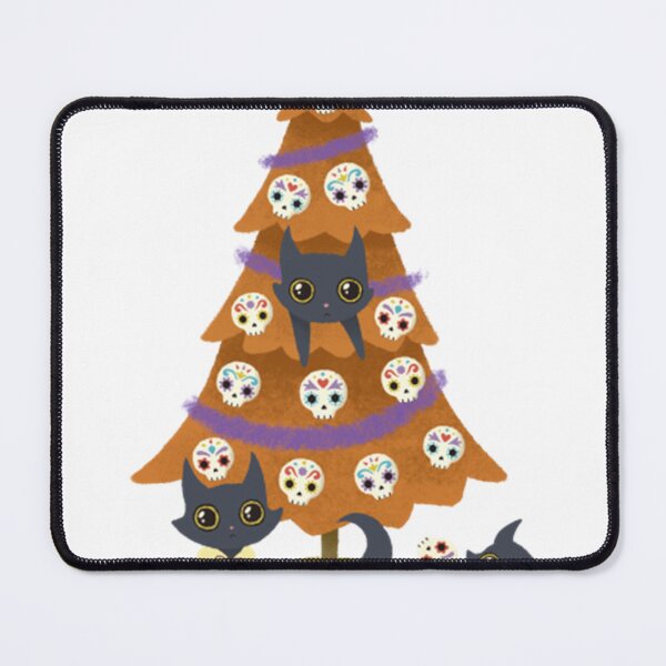 Item preview, Meowy Christmas Sugar Skulls designed and sold by BibiLNovak.