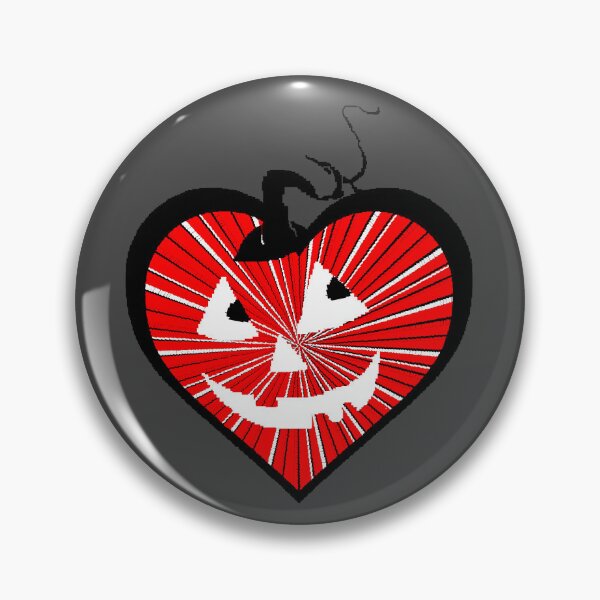 Item preview, Happy Hallowin Party heart Halloween day red pumpkin pixel art designed and sold by 4rpixs.