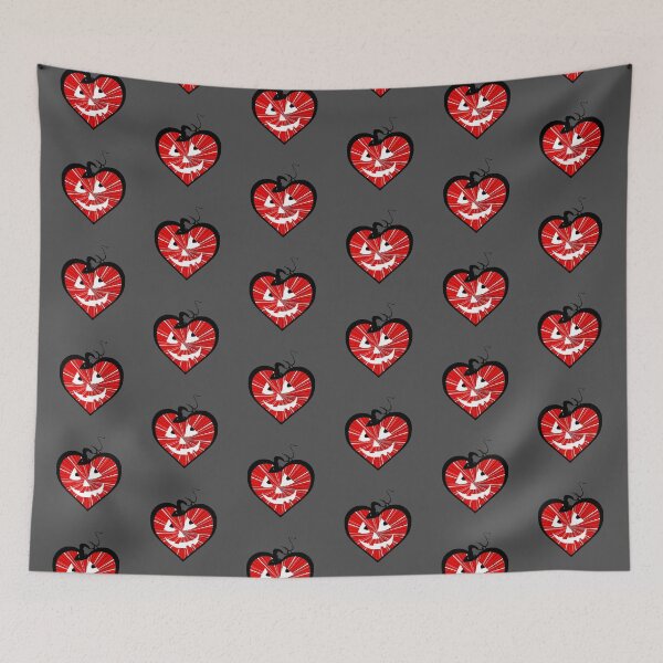 Item preview, Happy Hallowin Party heart Halloween day red pumpkin pixel art designed and sold by 4rpixs.