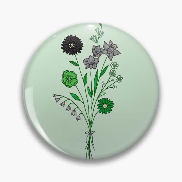 Item preview, Subtle Aro Pride Flower Bunch designed and sold by superraddd.