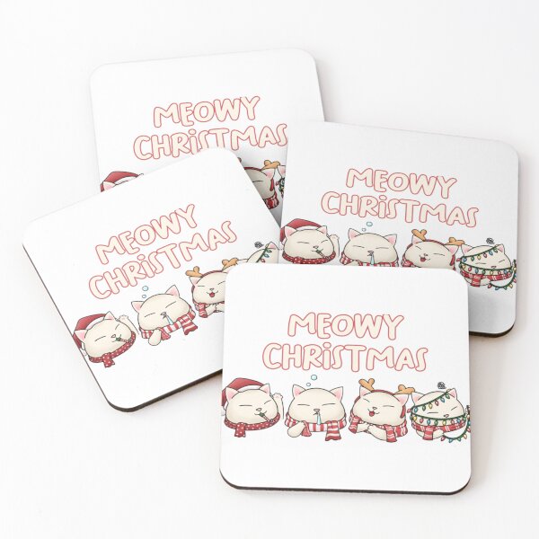 Item preview, Meowy Christmas Cute Cat Wearing Scarf  designed and sold by StephenJWatson.