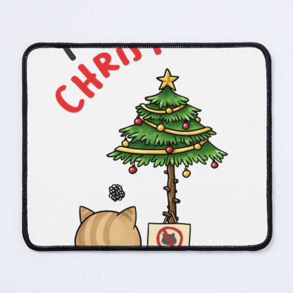 Item preview, Meowy Catmas Santa Hat Cat Christmas Tree designed and sold by StephenJWatson.