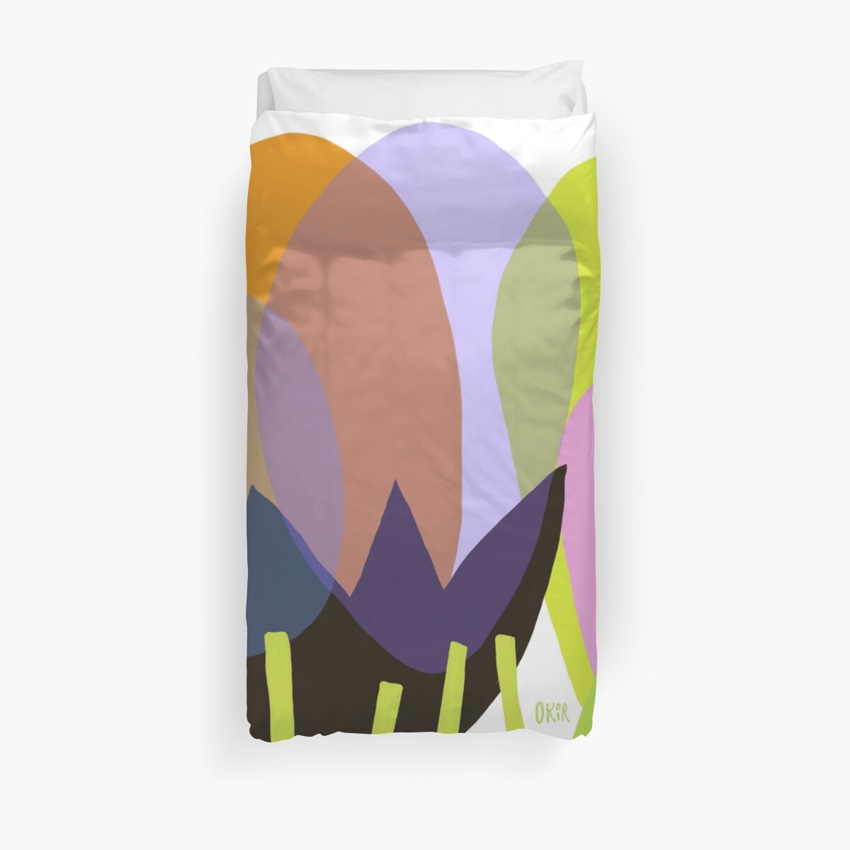  Spring Buds Duvet Cover by Okir  Redbubble