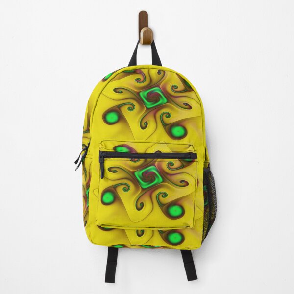 Item preview, Yellow Gnarl Cute Abstract Floral Fractal Art designed and sold by Vicky Brago-Mitchell®.