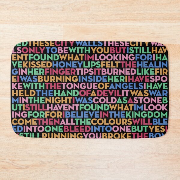 Item preview, I Still Haven't Found What I'm Looking For - U2 (lyrics) v.10 designed and sold by x1brett.