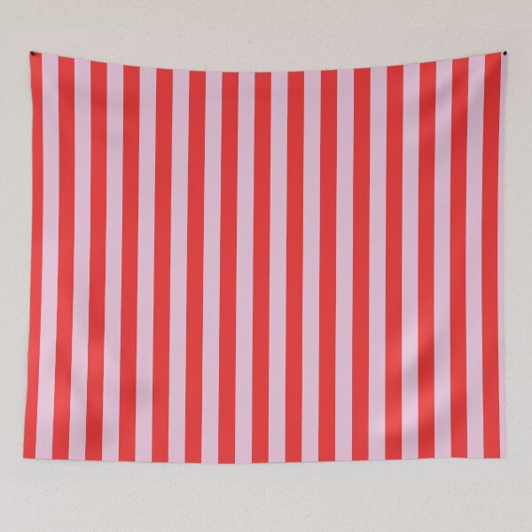 Item preview, Vertical red pink stripes pattern designed and sold by Colorblizz.