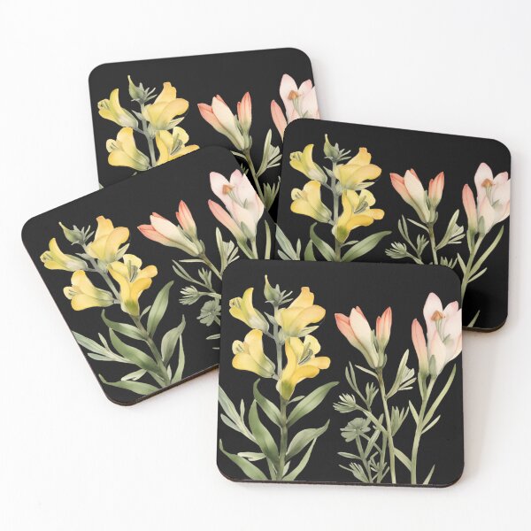 Item preview, Freesia Spring Watercolor Yellow Flowers designed and sold by EnigmaStitcher.