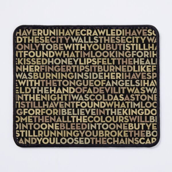 Item preview, I Still Haven't Found What I'm Looking For - U2 (lyrics) v.11 designed and sold by x1brett.