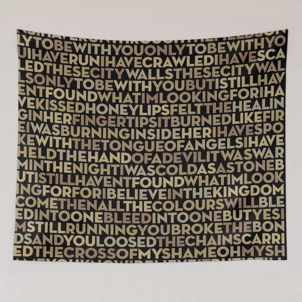Item preview, I Still Haven't Found What I'm Looking For - U2 (lyrics) v.11 designed and sold by x1brett.