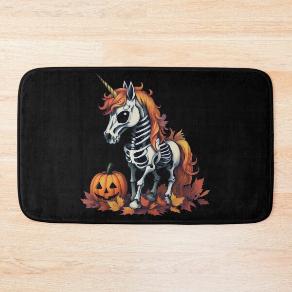 Item preview, Halloween Skeletal Unicorn (Black Background) designed and sold by cute-creations-.