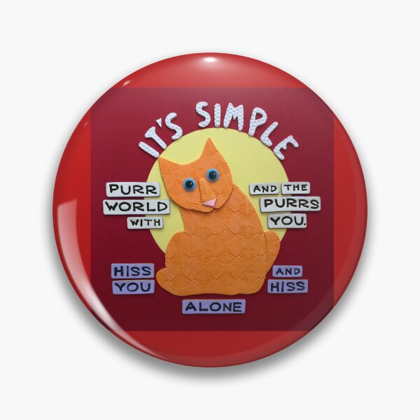 Item preview, The It's Simple Kitty designed and sold by prunellaparsnip.