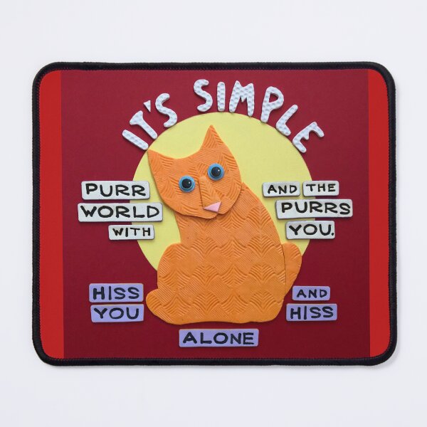 Item preview, The It's Simple Kitty designed and sold by prunellaparsnip.