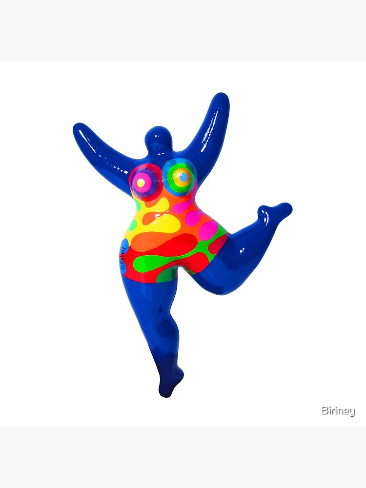 Thumbnail 4 von 4, Kissen, Blue Nana Biriney - tribute to Niki de Saint Phalle designt und verkauft von Biriney.