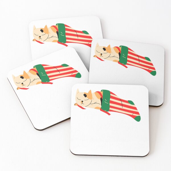 Item preview, Merry Christmas Cute Cat Sleeping In A Sock  designed and sold by MichaelCWhitt.