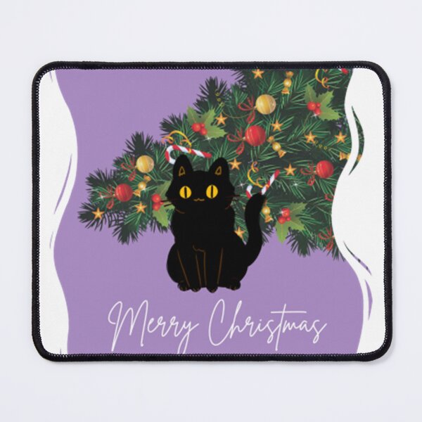 Item preview, Merry Christmas From The Cat - Purple Christmas Aesthetic designed and sold by MichaelCWhitt.