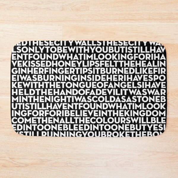 Item preview, I Still Haven't Found What I'm Looking For - U2 (lyrics) v.12 designed and sold by x1brett.
