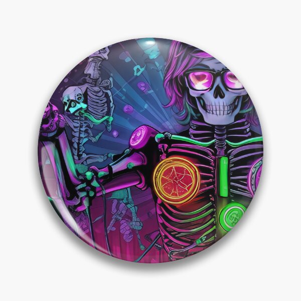 Item preview, A skeleton with glasses and a disco ball designed and sold by karlosss.