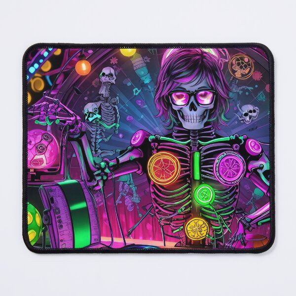 Item preview, A skeleton with glasses and a disco ball designed and sold by karlosss.