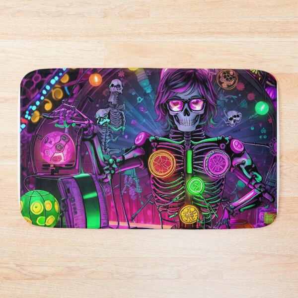 Item preview, A skeleton with glasses and a disco ball designed and sold by karlosss.