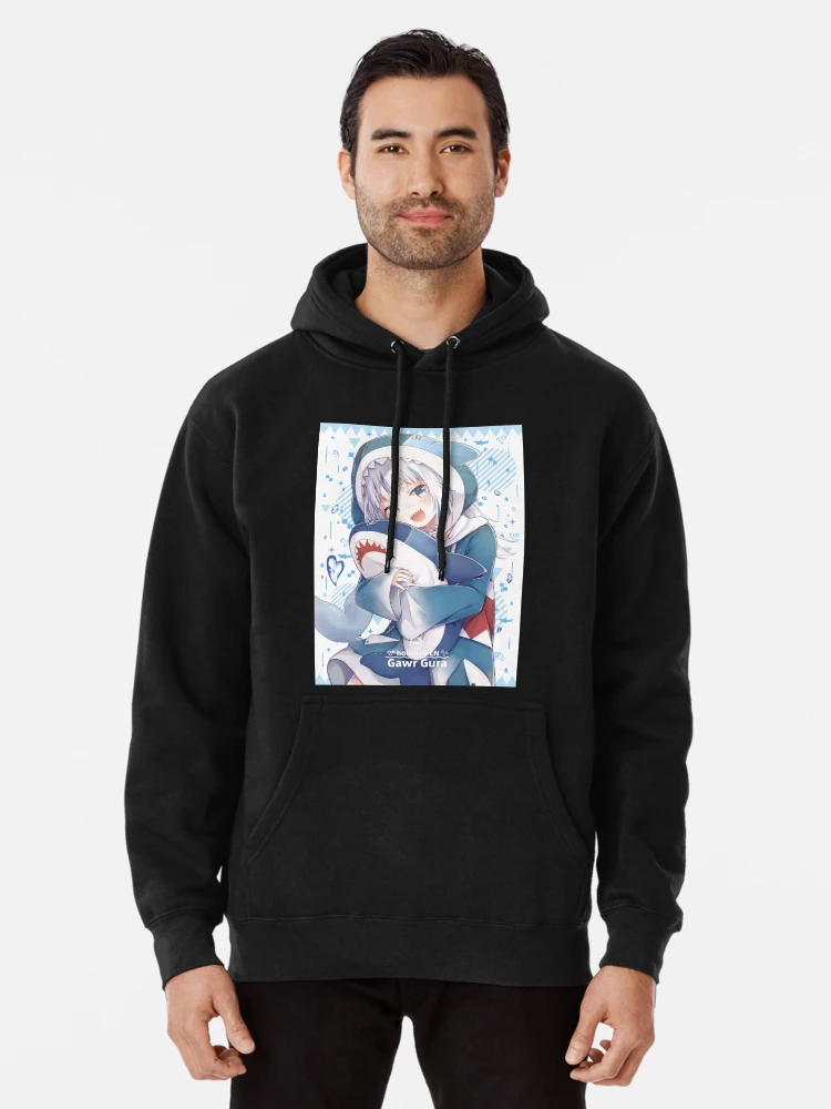【 VAULTROOM 】GAWR GURA HOODIE　グレー　パーカー GAWR GURA HOODIE / BLACK – VAULTROOM