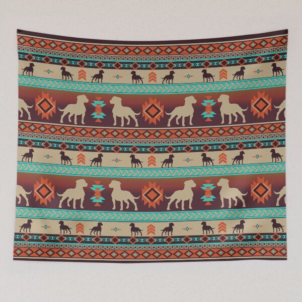 Item preview, Boho dogs | Pitbull terrier sunset designed and sold by Camilla Fjäder.