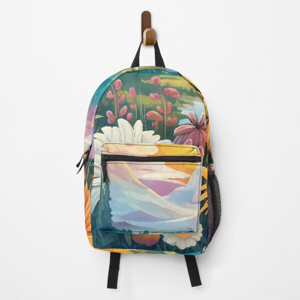 Item preview, Mountain and flower view designed and sold by mlis.arts.