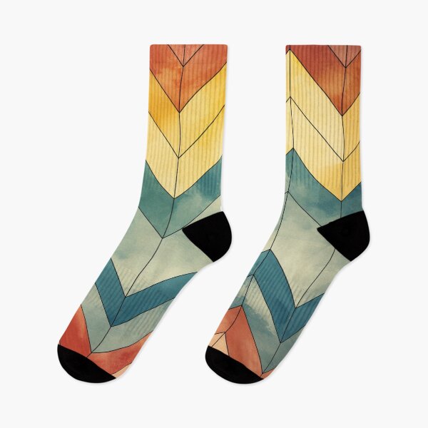 Item preview, Vintage Chevron Pattern in Autumn Distressed Edge Old Fashion designed and sold by Panadis.