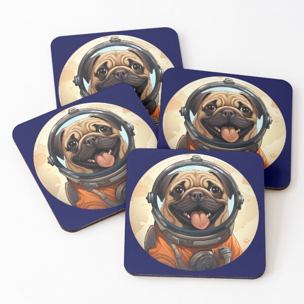 Item preview, Pugstronaut: Exploring the Cosmos with Puggy designed and sold by BeHappyGoLucky.