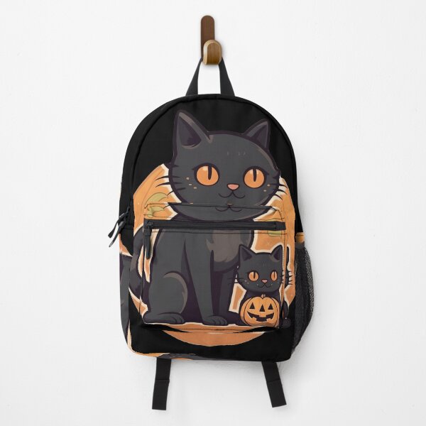 Item preview, Black Halloween Cat and Kitten designed and sold by pinkal.
